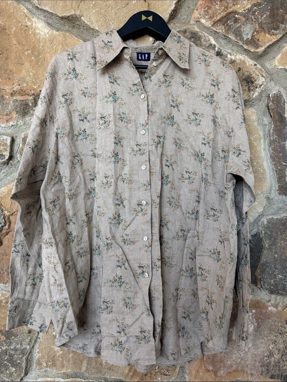 Vintage GAP linen floral shirt